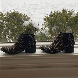 Kaanas Monterrey Herringbone cowhide Bootie